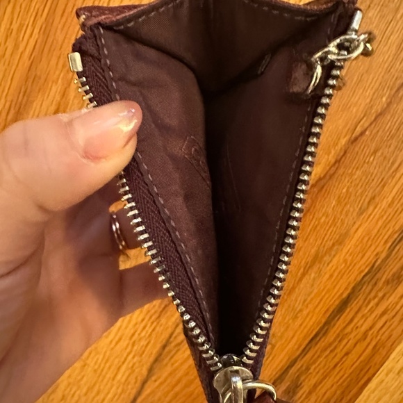 ✨ Coach Signature Deep Purple Key Pouch Wallet - Picture 5 of 5